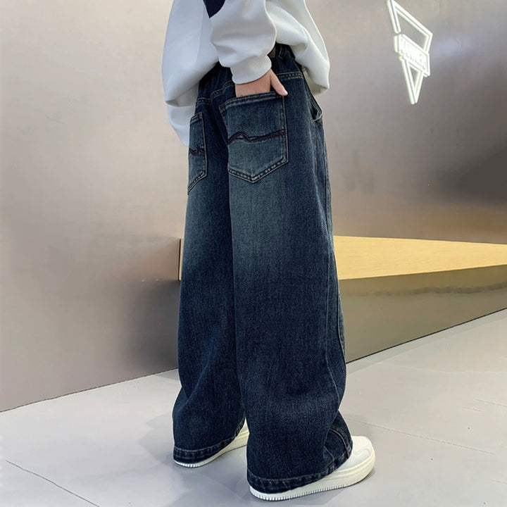 Herren lässige weite Denim-Jeans Drune