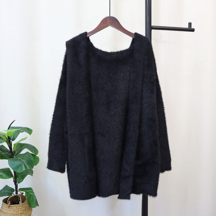 Damen Kuscheliger Cardigan mit langen Ärmeln und praktischen Taschen Drune