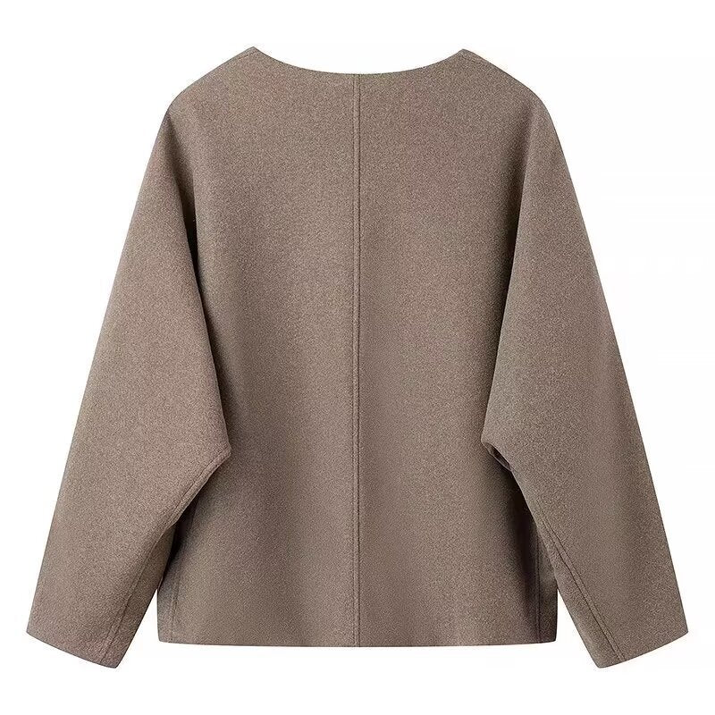 Damen Übergröße Blazerjacke im minimalistischen Design Drune