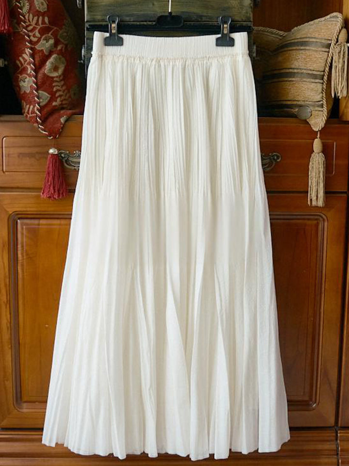 Damen Eleganter und fließender Maxirock Drune