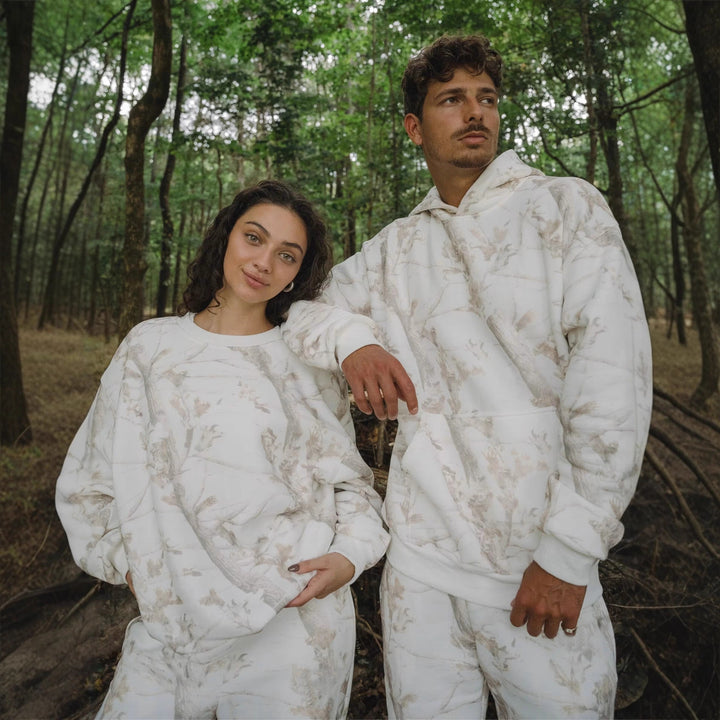 Damen Hoodie im angesagten Camouflage-Design mit großzügigen Taschen Drune