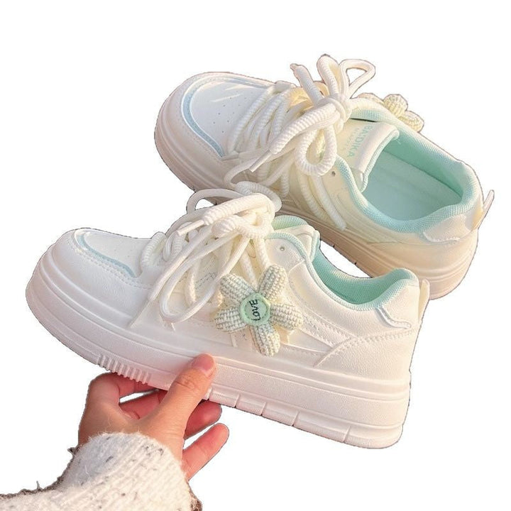 Damen Sportliche Sneakers mit floralem Applikationsdesign und atmungsaktiver Sohle Drune