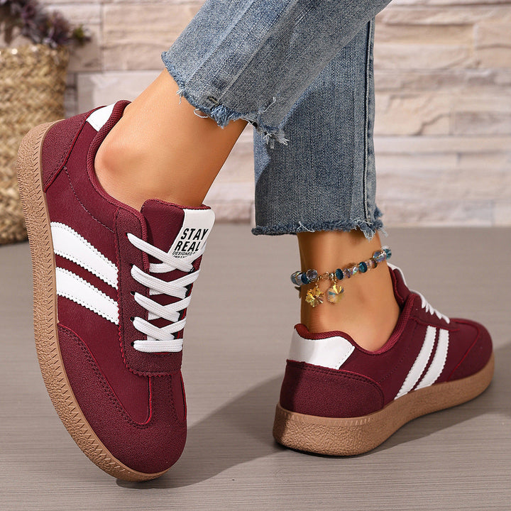 Damen Urbanes Lifestyle-Sneaker mit sportlichem Obermaterial und rutschfester Sohle Drune