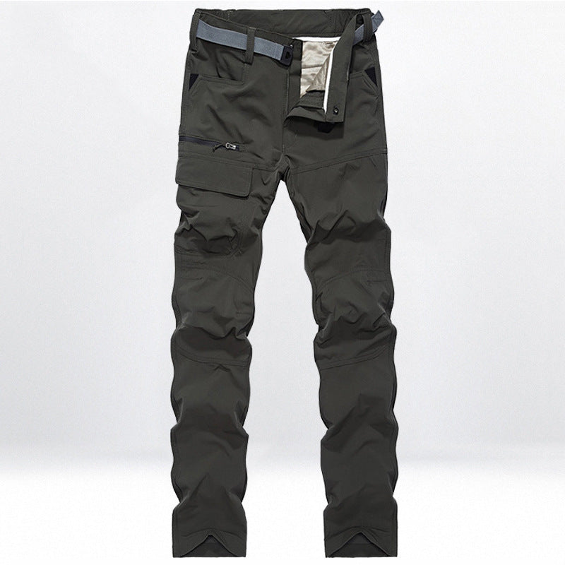 Herren Technische Trekking-Cargohose mit vorgeformten Knien und integrierter Gürtel-Lösung Drune