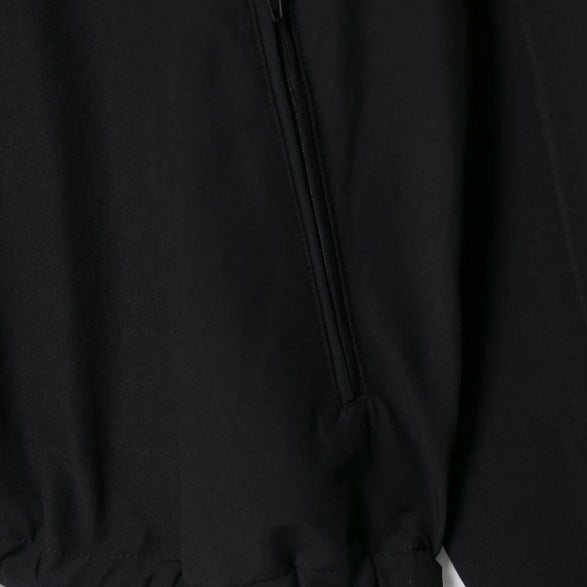 Damen Leichte Oversize-Windjacke im Bomberstil mit hohem Stehkragen und Kordelzug Drune