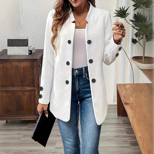 Damen Taillierter Longblazer mit strukturierter Stepp-Optik Drune