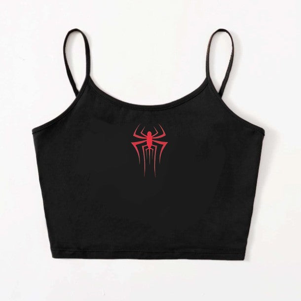 Damen Crop-Top mit kreativem Herz-Design Drune