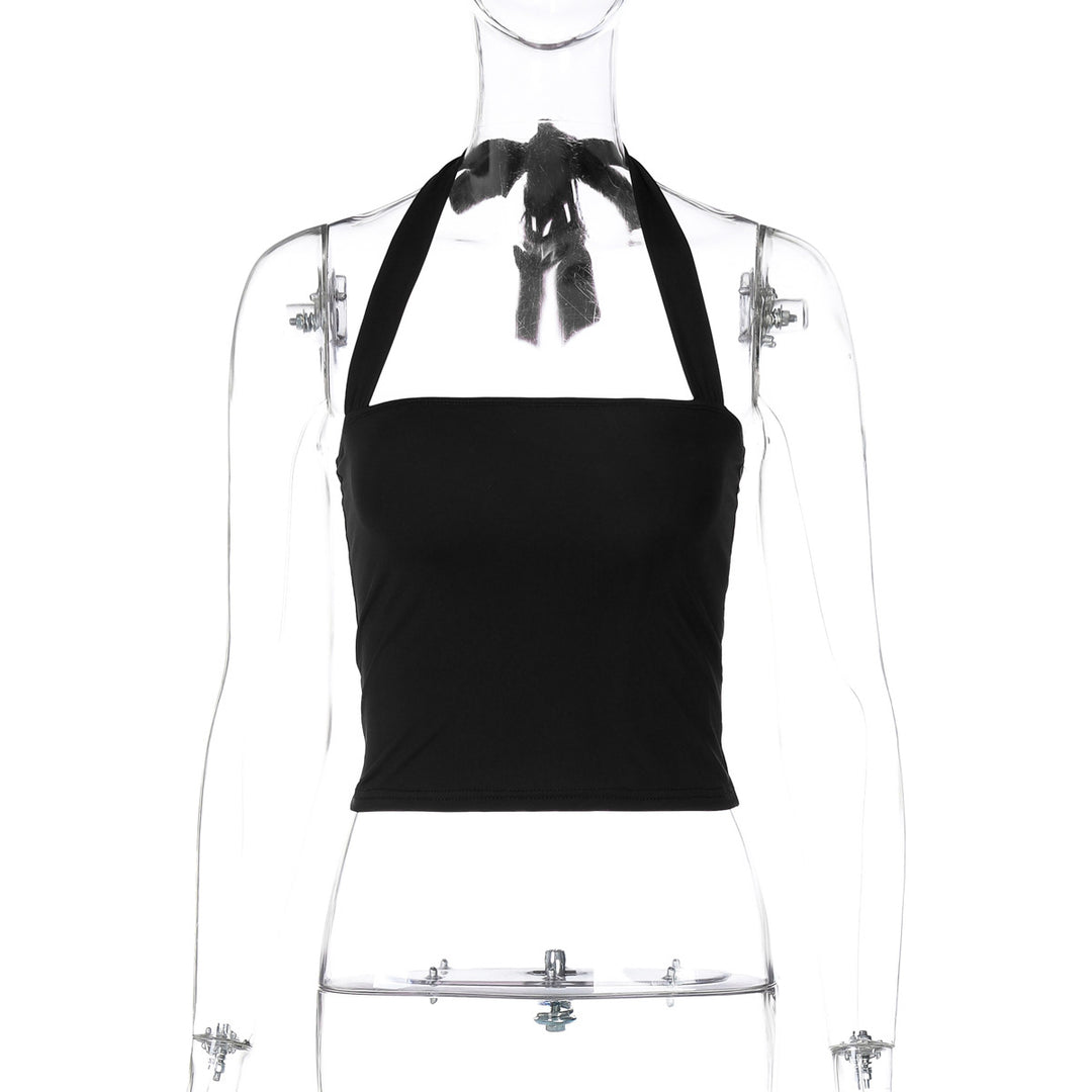 Damen Crop-Top mit Halteroberteil und eleganter Passform Drune