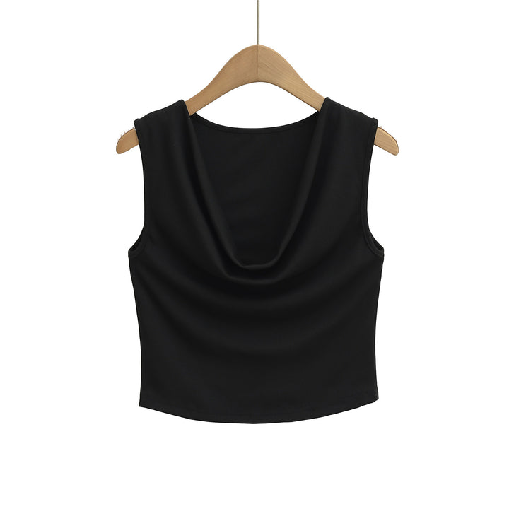 Damen Top mit elegantem Wasserfall-Ausschnitt und weich fließendem Material Drune