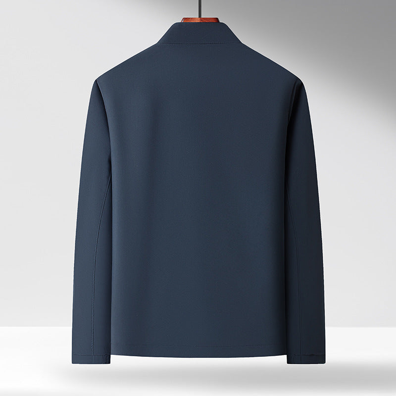 Herren elegante Übergangsjacke mit praktischem Stehkragen und seitlichen Reißverschlusstaschen Drune