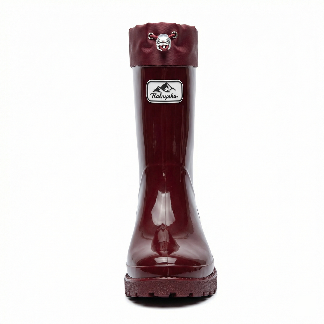 Damen Hochwertige und Stylische Gummistiefel mit Verstellbarem Schnürsystem Drune