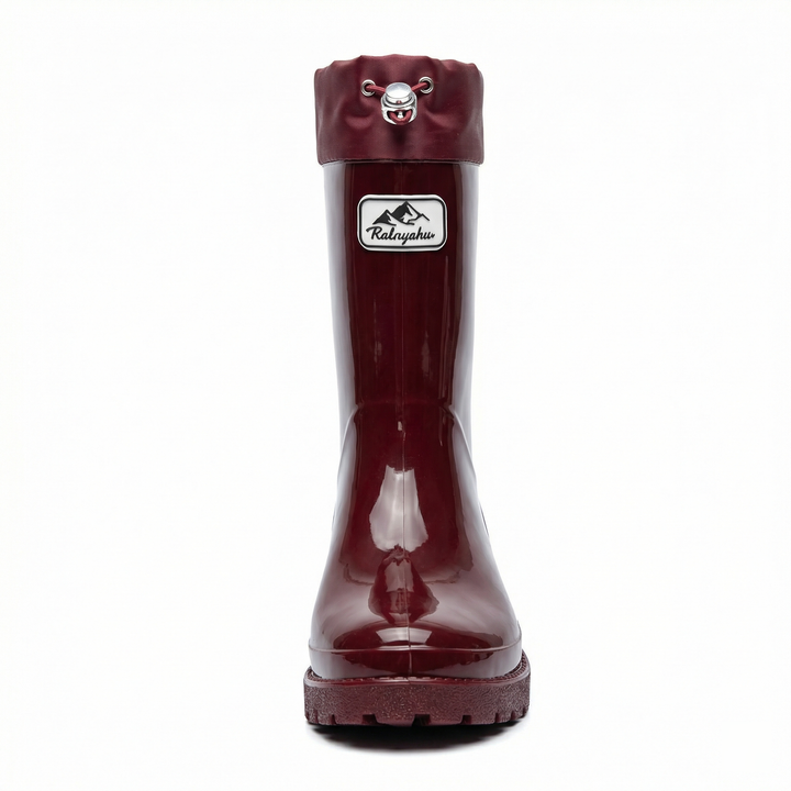 Damen Hochwertige und Stylische Gummistiefel mit Verstellbarem Schnürsystem Drune