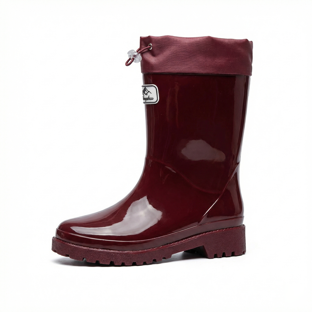 Damen Hochwertige und Stylische Gummistiefel mit Verstellbarem Schnürsystem Drune