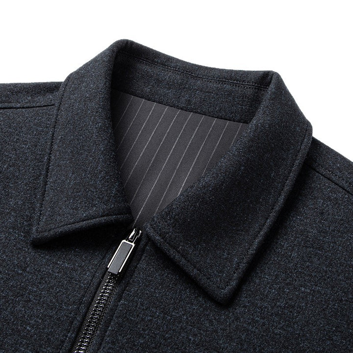 Herren moderne Übergangsjacke mit strukturiertem Material und praktischen Taschen Drune