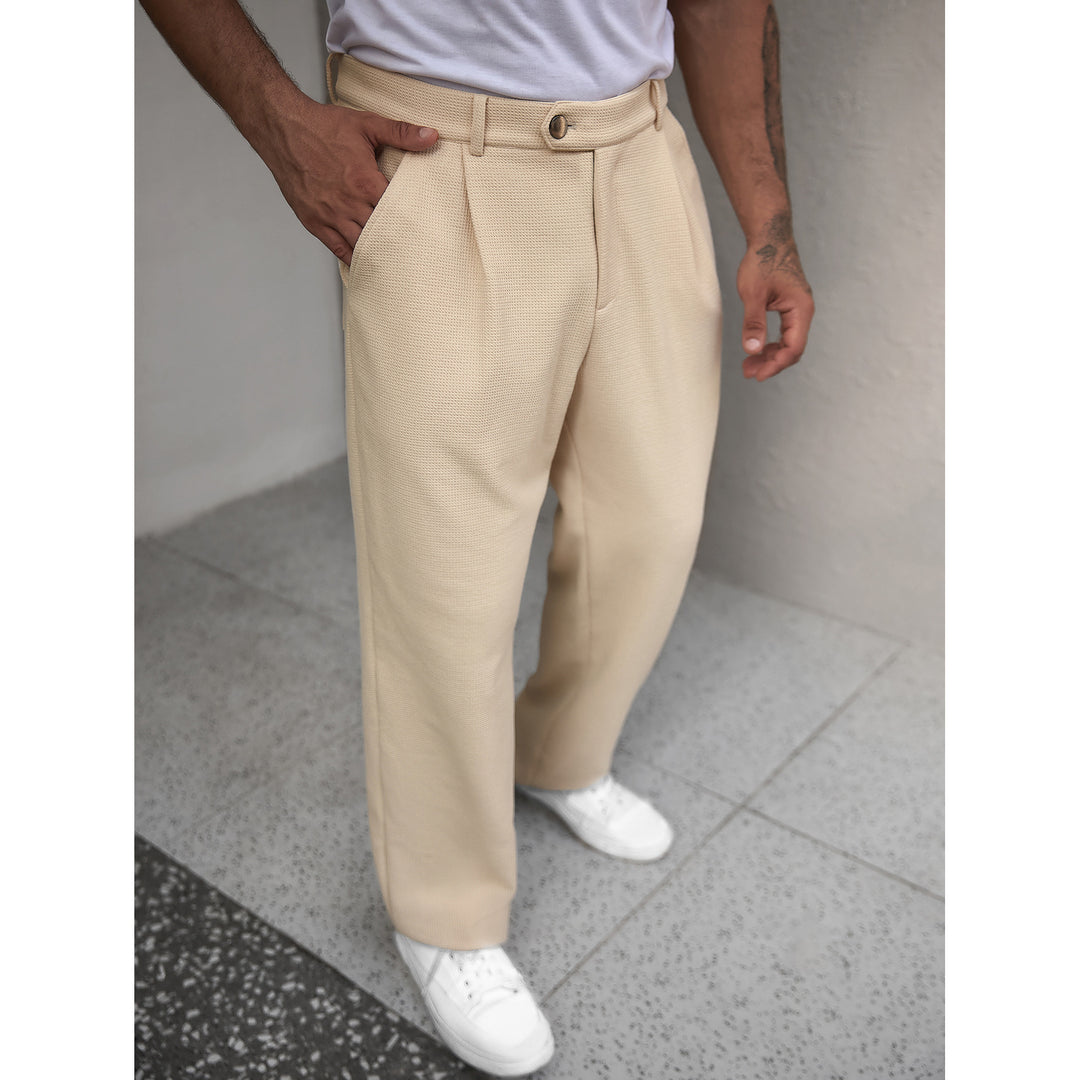 Herren Modische Freizeit-Hose mit weitem Schnitt Drune