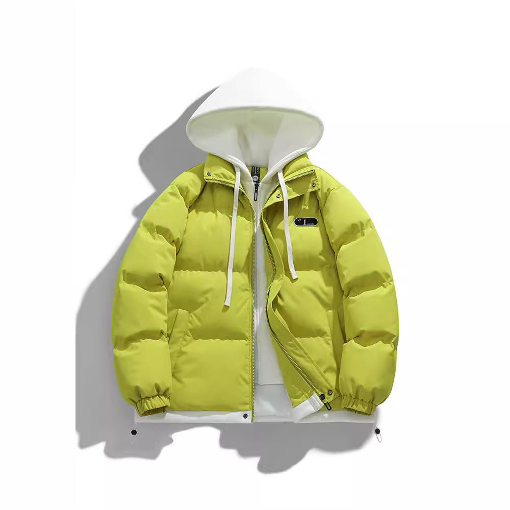 Herren Zweilagige Steppjacke mit herausnehmbarer Fleece-Kapuze und Thermoisolierung Drune