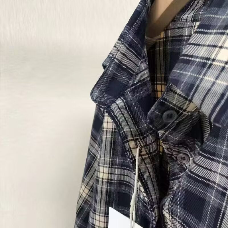 Herren lässige Karobluse mit praktischer Brusttasche und modernem Schnitt Drune