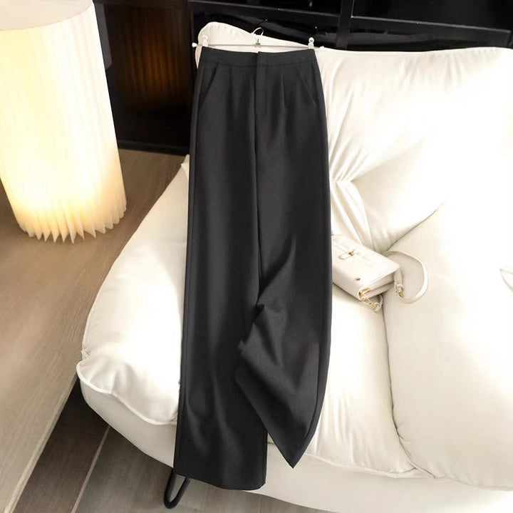 Damen Elegante hochtaillierte Stoffhose Drune