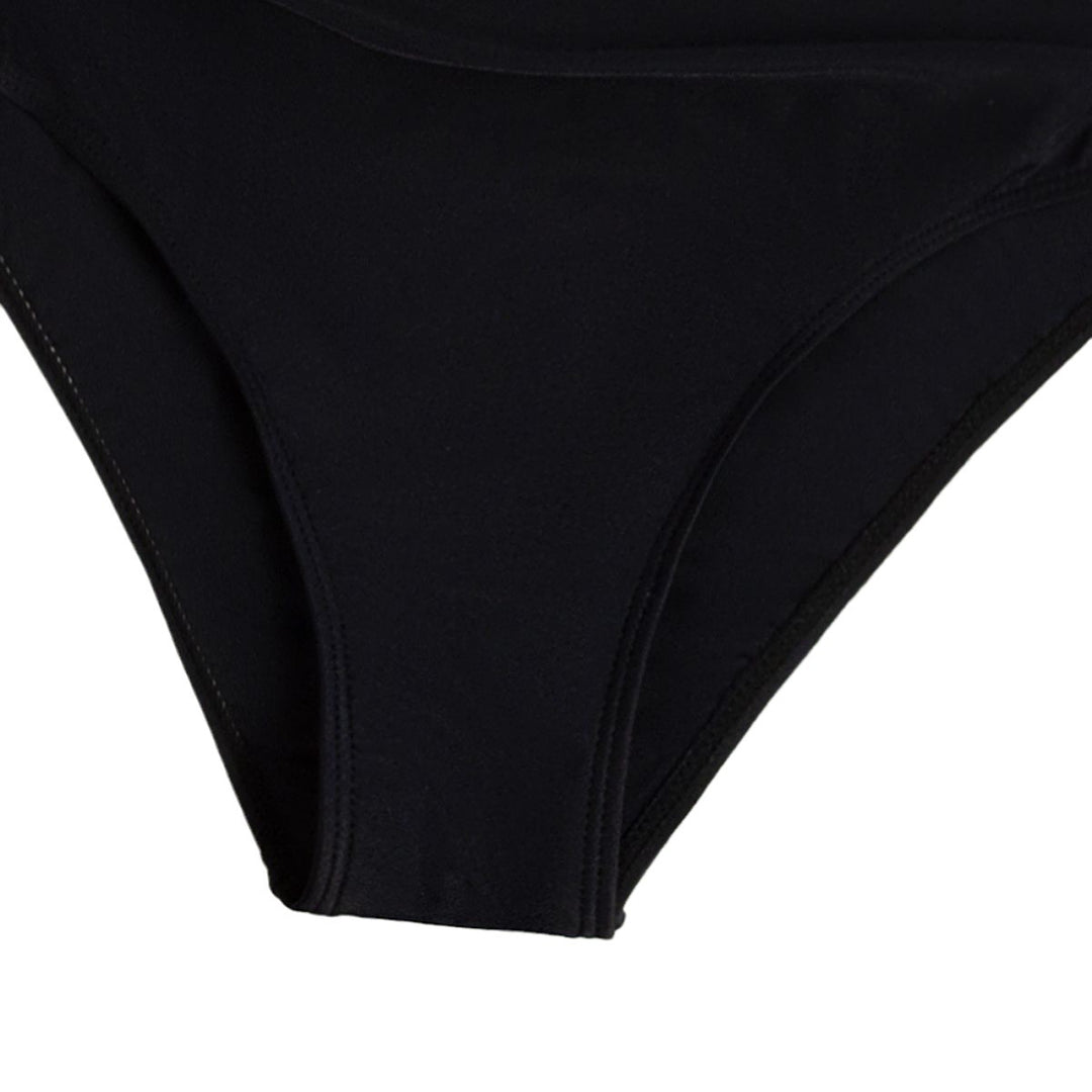 Damen eleganter Einteiler-Badeanzug mit floralem Muster und figurformenden Elementen Drune