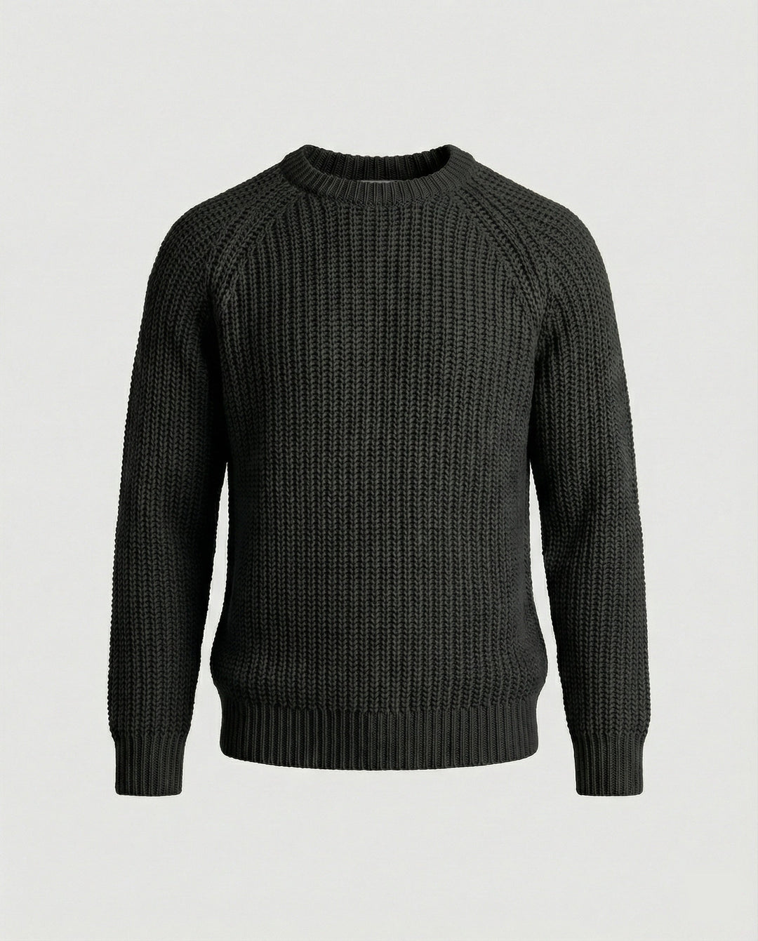 Herren Grobstrick Pullover mit Rundhalsausschnitt und lässigem Schnitt Drune