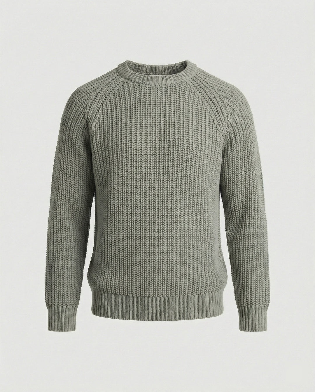 Herren Grobstrick Pullover mit Rundhalsausschnitt und lässigem Schnitt Drune