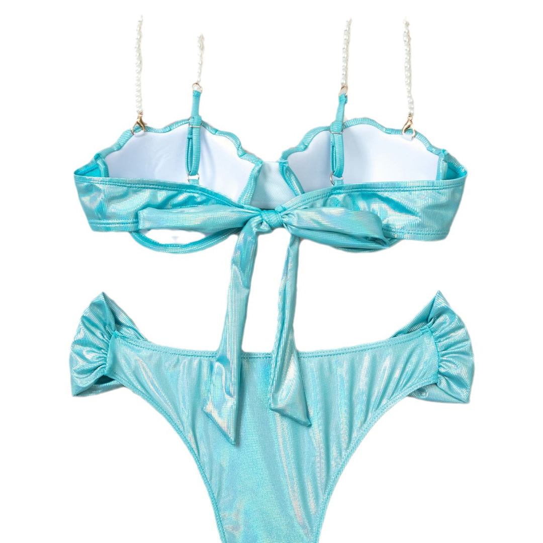 Damen Balconette-Bikini mit luxuriösen Perlenakzenten Drune