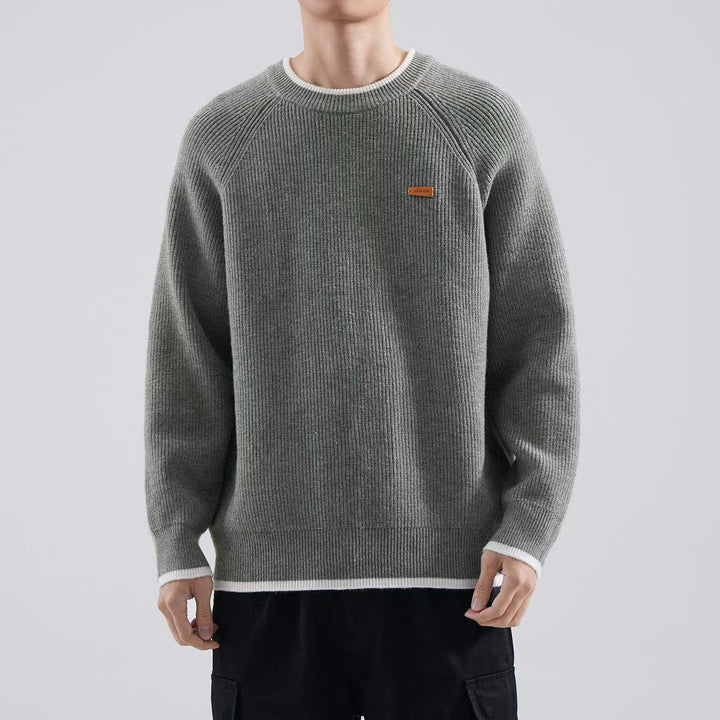Herren Gemütlicher Strickpullover Drune