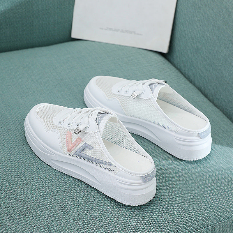 Damen atmungsaktive Slip-On Sneakers mit bequemer Dämpfung Drune