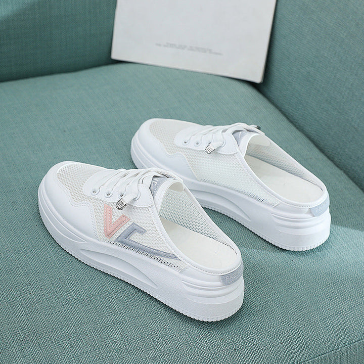 Damen atmungsaktive Slip-On Sneakers mit bequemer Dämpfung Drune