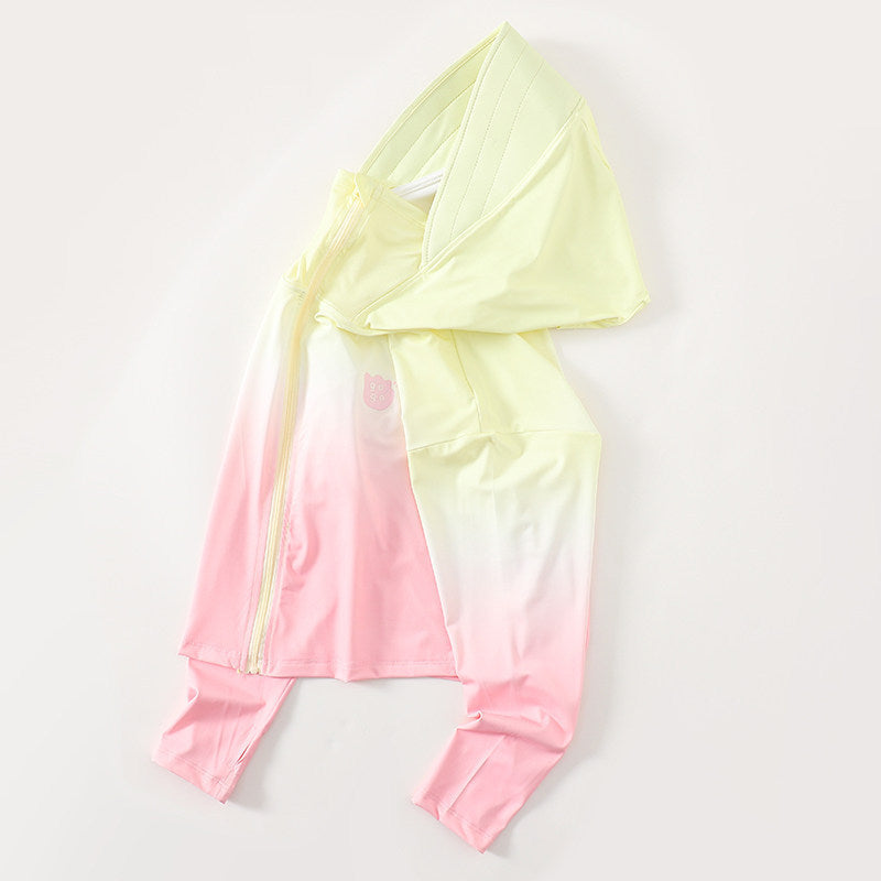 Damen nan leichte UV-Schutz Kapuzenjacke aus Funktionsstretch mit durchgehendem Reißverschluss und Raglanärmeln Drune