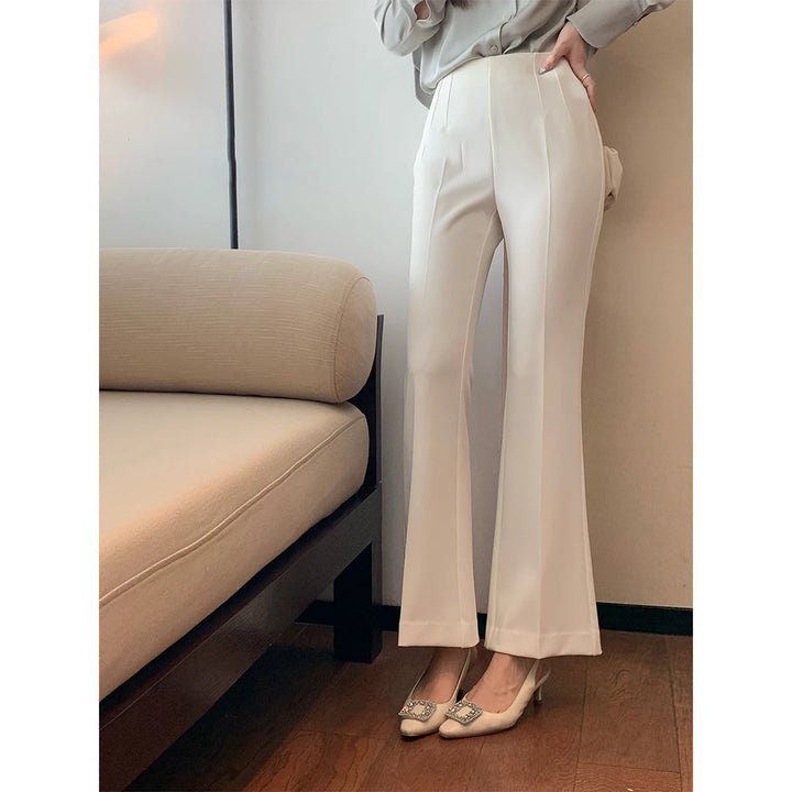 Damen Elegante Hoch taillierte Palazzo-Hose Drune
