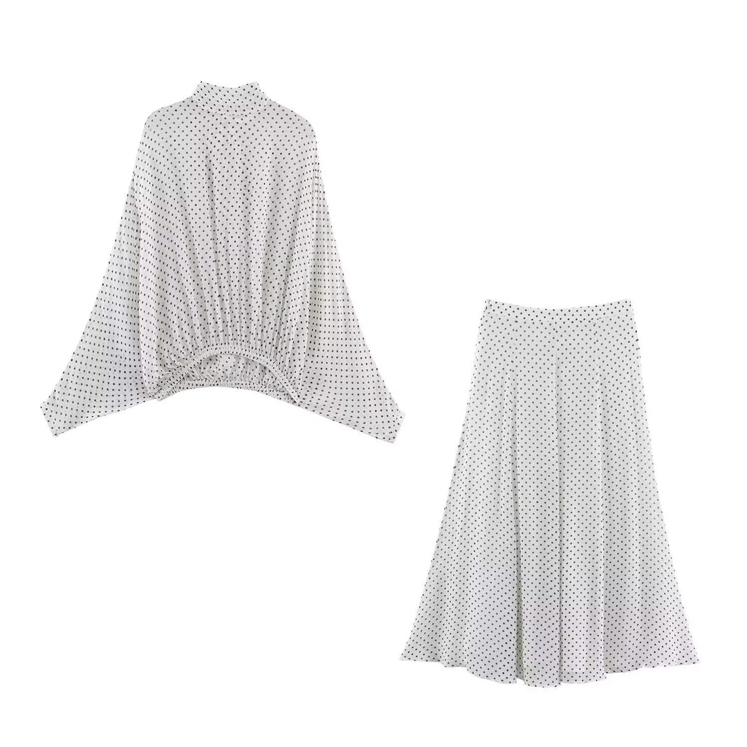 Damen Maxirock mit elegantem Pünktchenmuster und fließendem Schnitt Drune