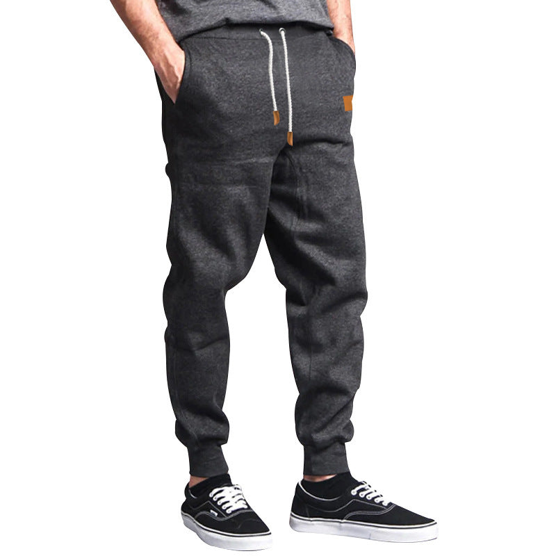 Herren Slim-Fit Jogginghose mit elastischem Bund, Kordelzug und schmalem Beinabschluss Drune
