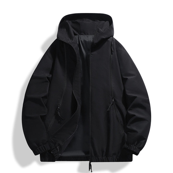 Herren Leichte Kapuzenjacke mit elastischen Bündchen Drune