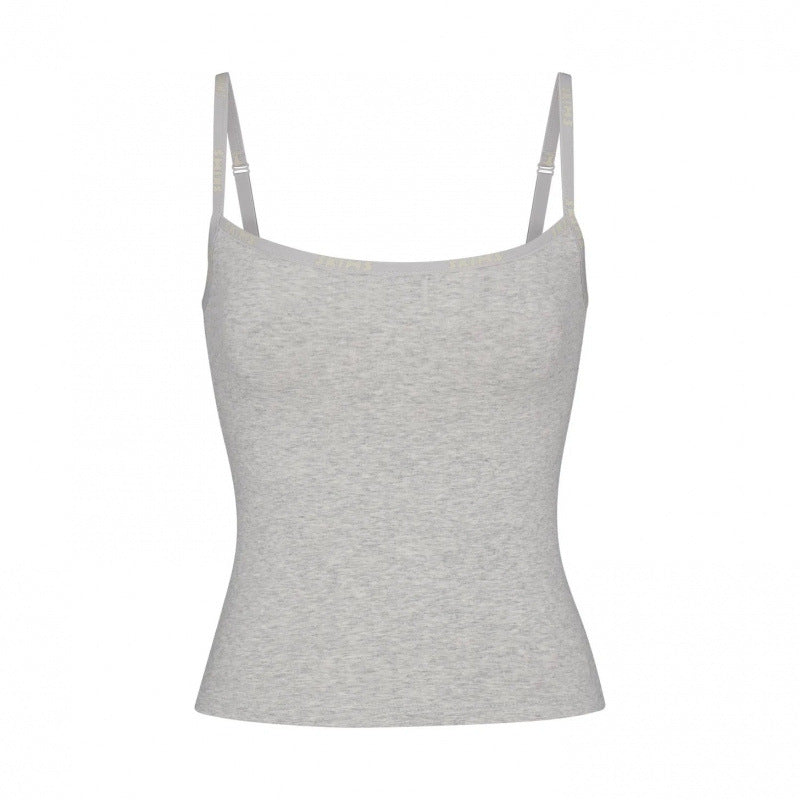 Damen verstellbare Träger Basic Top Drune