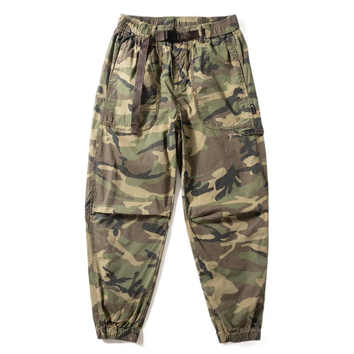 Herren Camouflage Cargo-Hose mit elastischem Bund Drune