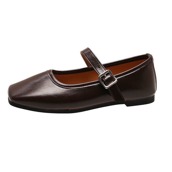 Damen Ballerinas mit verstellbarem Schnallenriemen und elegantem Design Drune