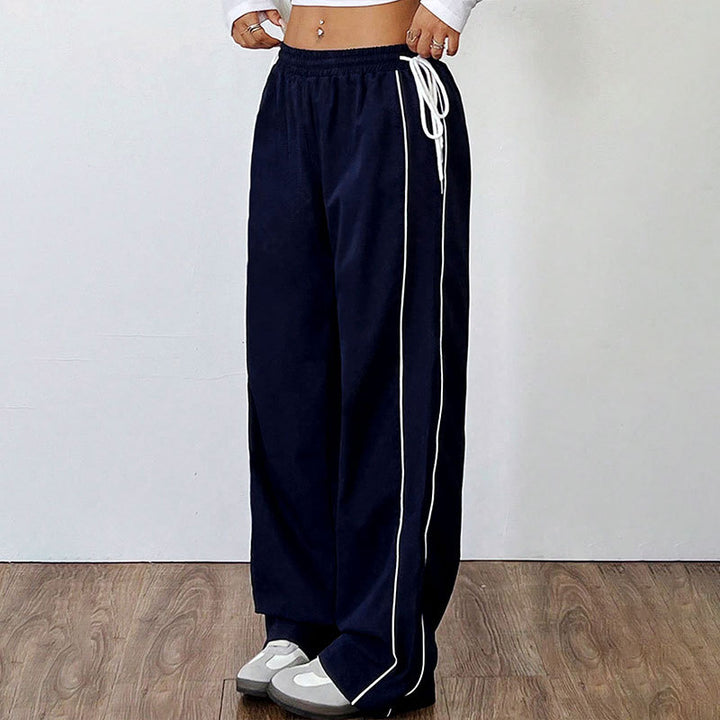 Damen Weite Freizeithose mit elastischem Bund und seitlichen Taschen Drune