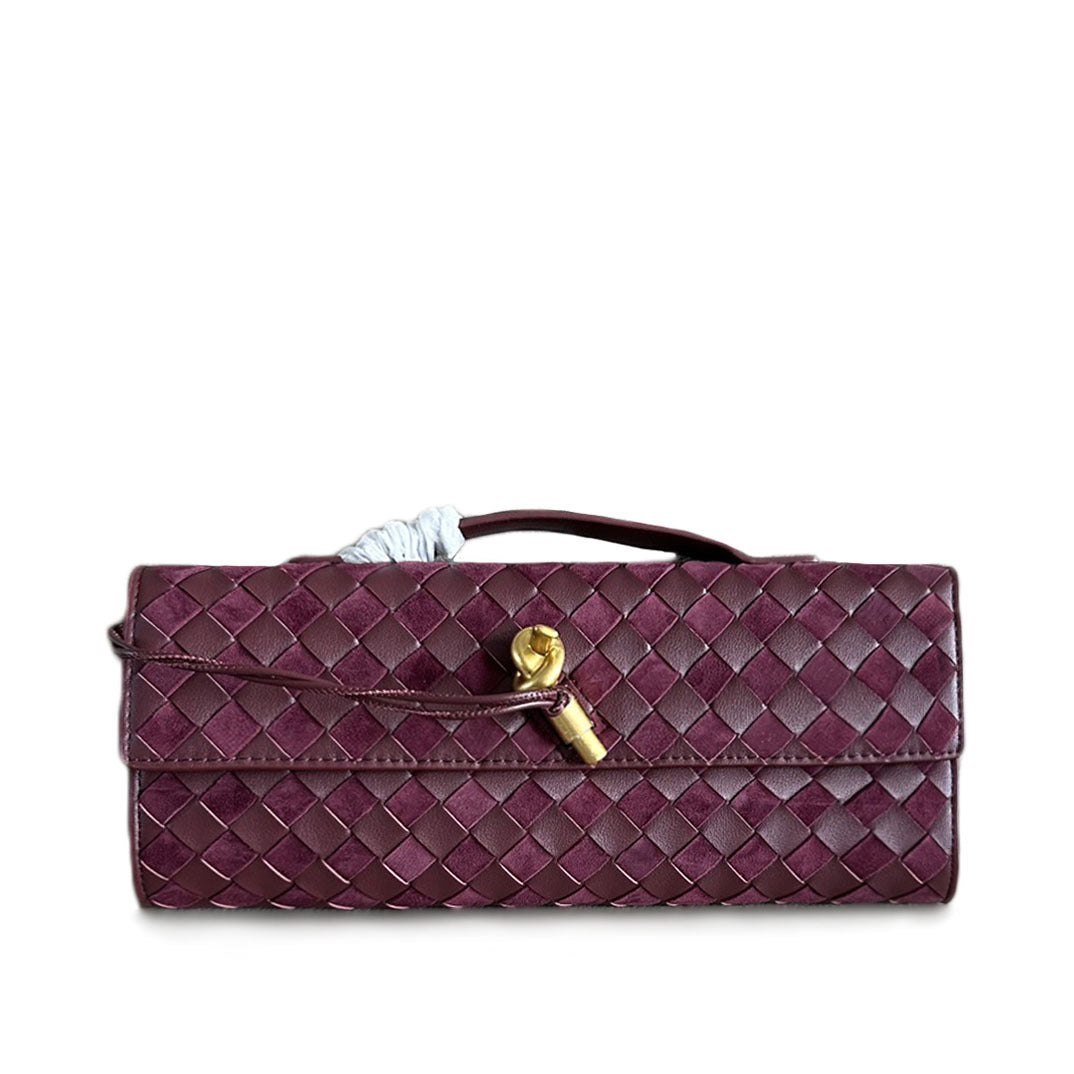 Damen Woven Leather Abendtasche Drune