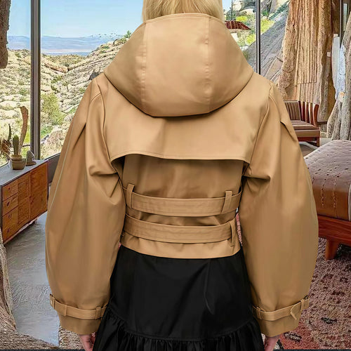 Damen elegante und modische Jacke mit angesagtem Tiermuster Drune