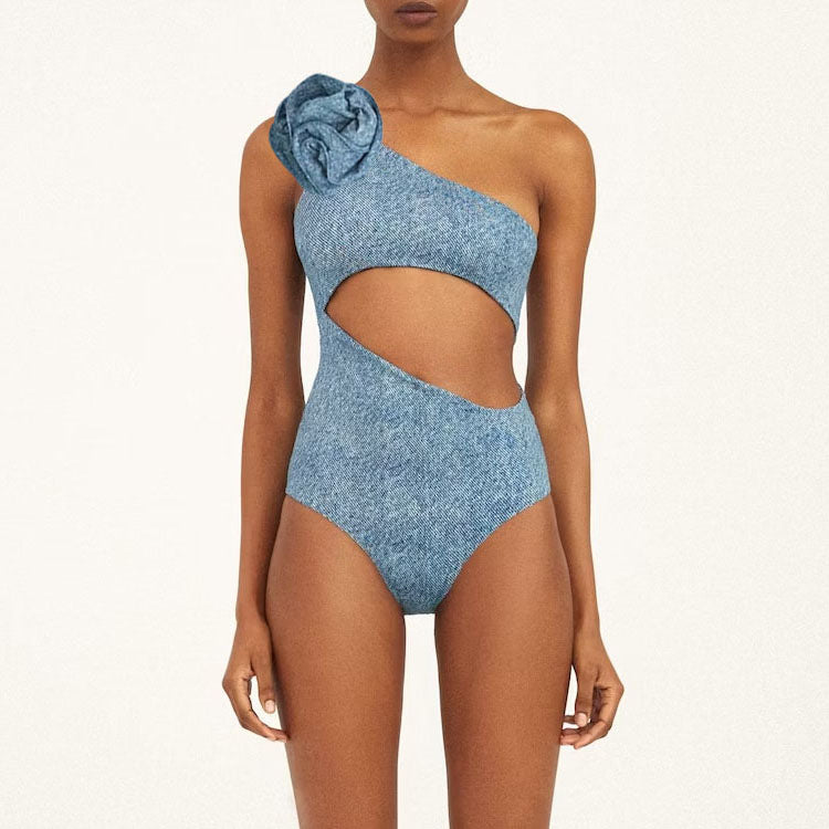 Damen Bikiniset mit eleganten Rüschen und stilvollem Überrock Drune