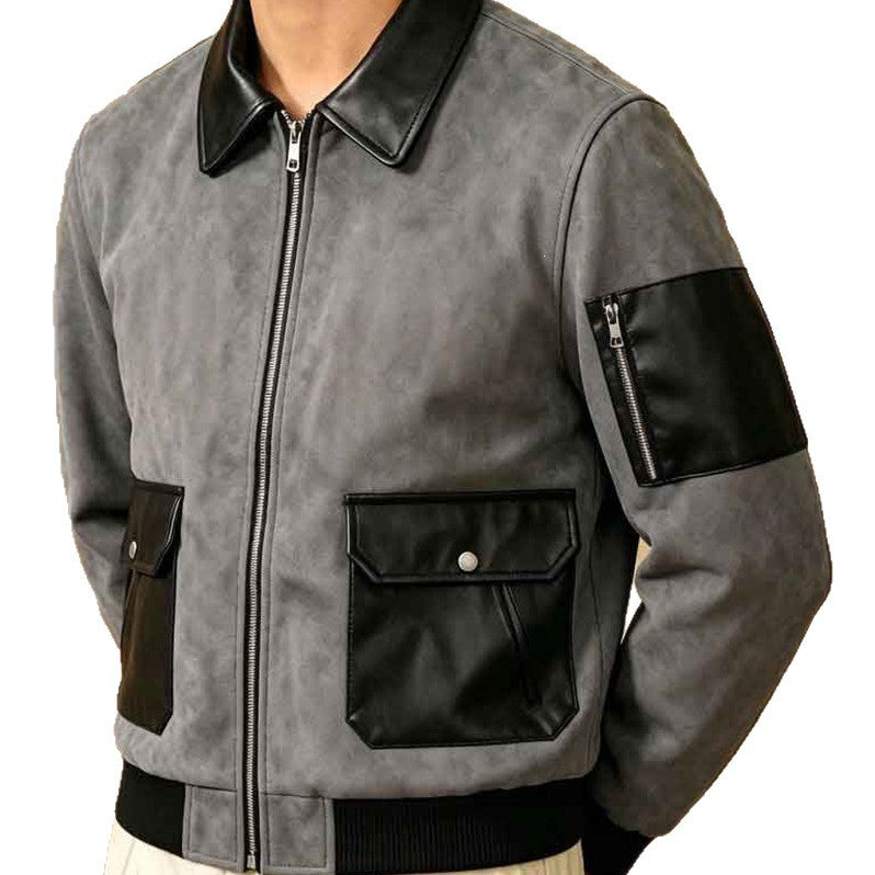Herren Modische Chic Bomberjacke Drune