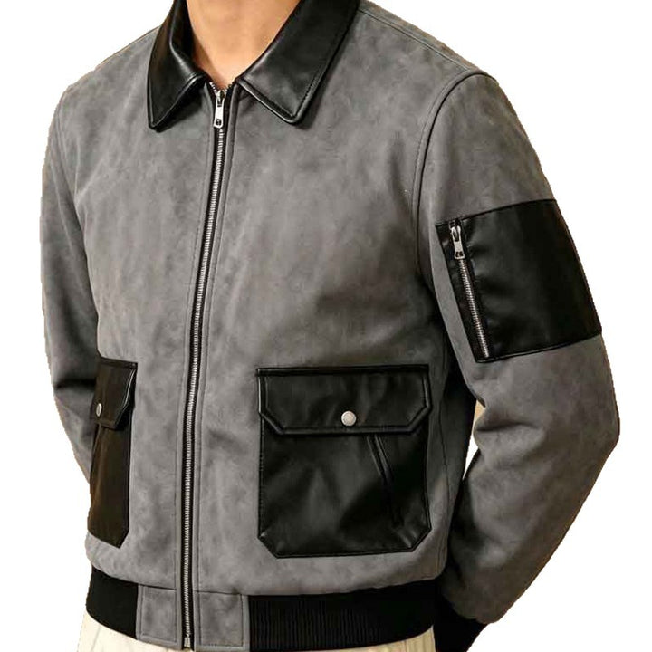 Herren Modische Chic Bomberjacke Drune