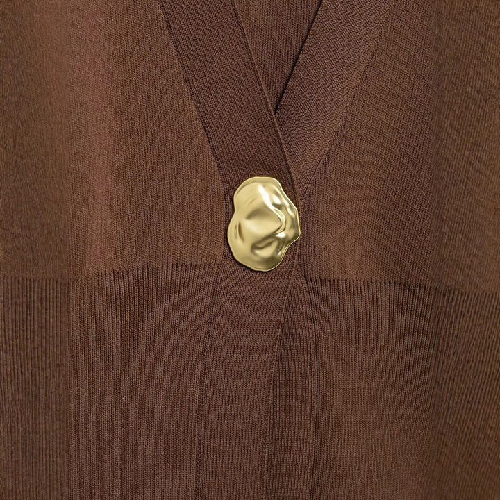 Damen lässige Strickjacke mit dekorativen Knopfdetails und elegantem Schnitt Drune