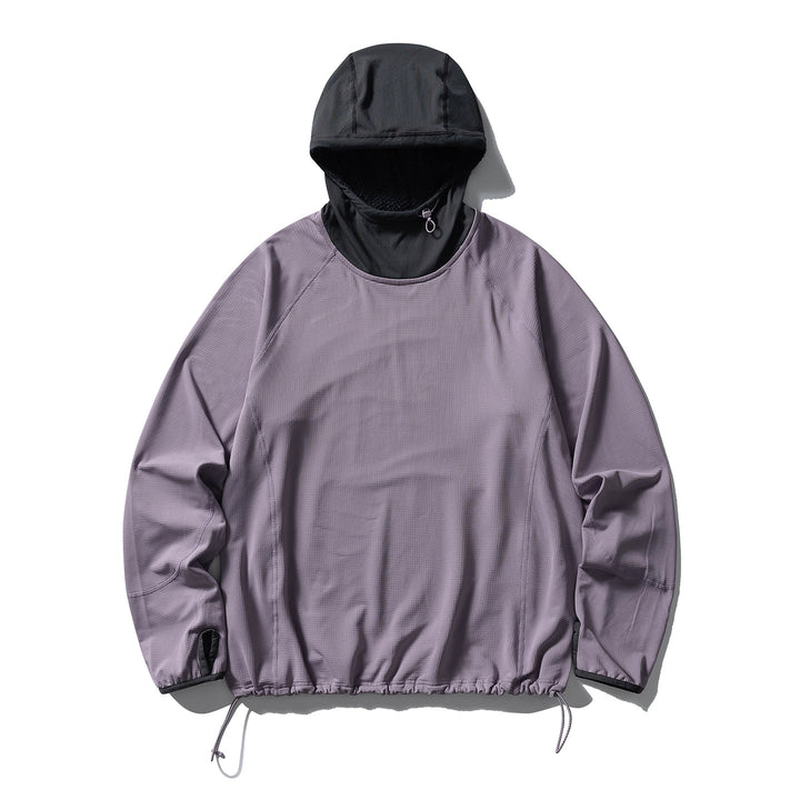 Unisex Technischer Kapuzenpullover mit verstellbarem Saum, isolierter Innenkapuze und Daumenöffnungen Drune