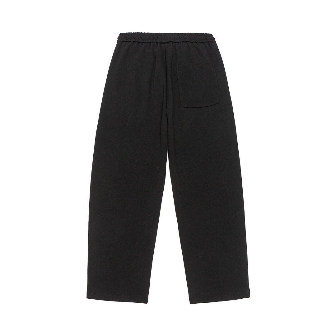 Damen Weite Cropped-Sweathose mit Elastikbund und aufgesetzter Gesäßtasche Drune