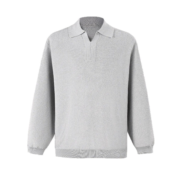 Herren Modisches Longsleeve Pullover mit V-Ausschnitt Drune