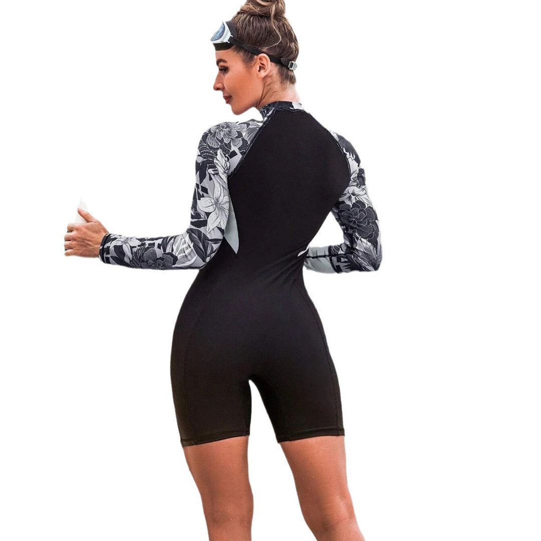 Damen Neopren-Surfenanzug mit langem Arm und stylischen Details Drune