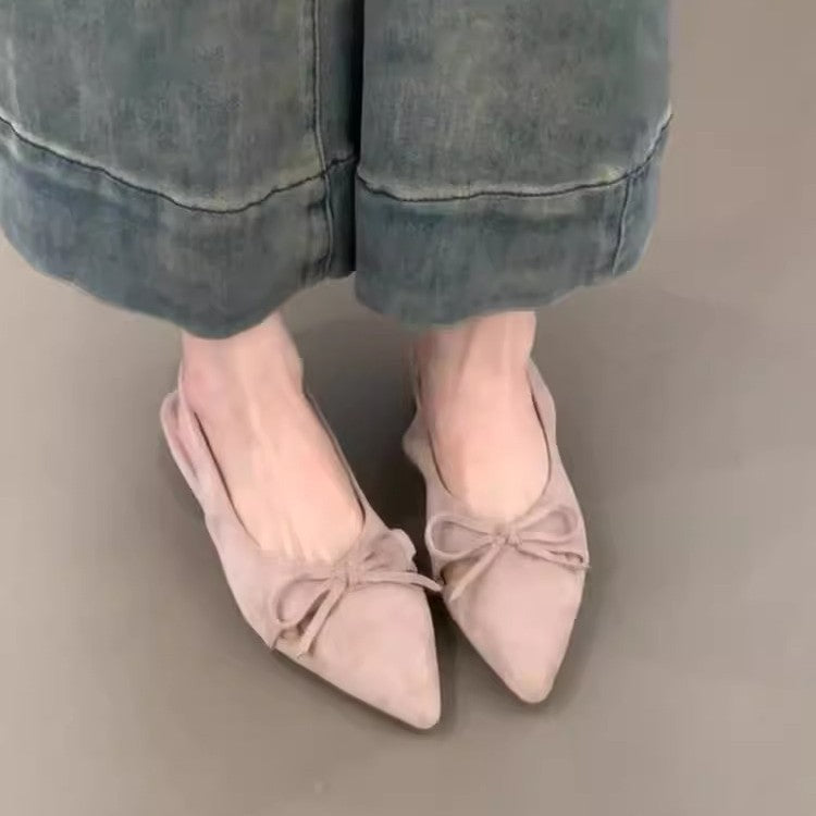 Damen Sling-Ballerinas mit dekorativem Schleifendetail und komfortablem Fußbett Drune