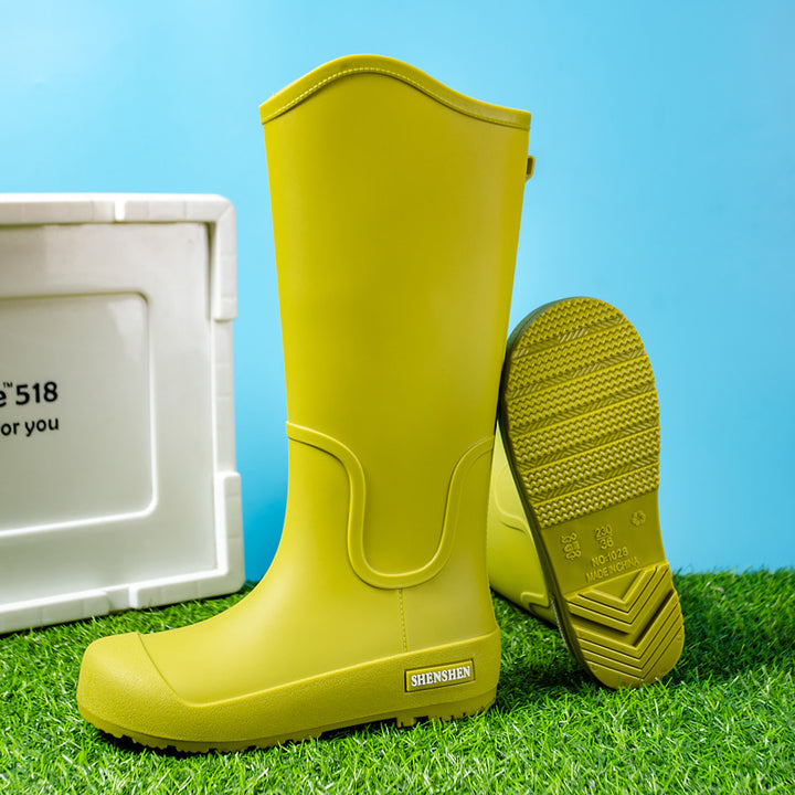 Herren Wasserdichte Vollgummi-Arbeitsstiefel mit verstärkter Zehenpartie und griffiger Profilsohle Drune